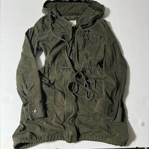 Abercrombie & Fitch Dark Green Zip-Up Jacket
